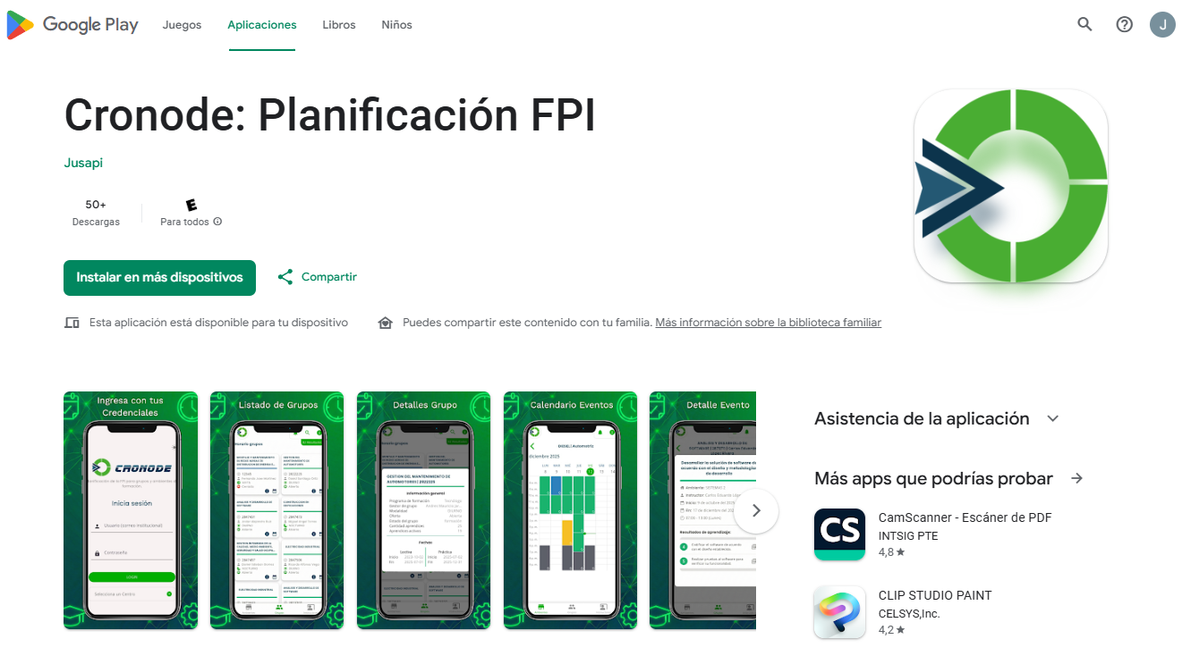 Ilustración Conceptual Aplicación Móvil Cronode